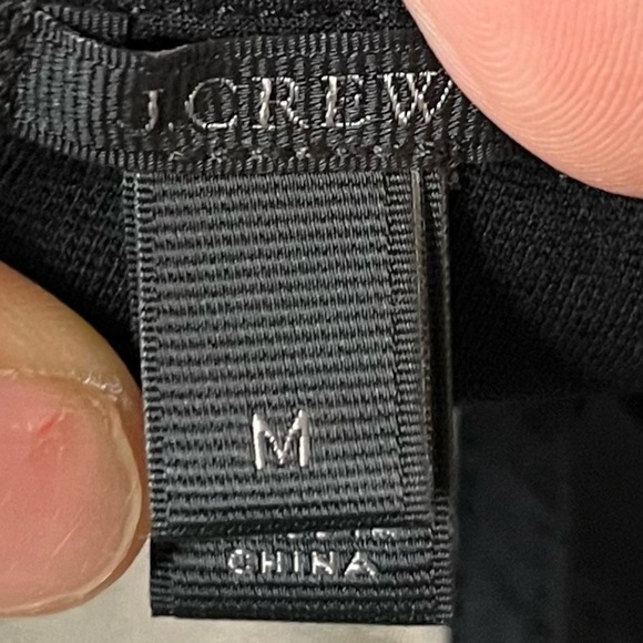 J.Crew Black Sleeveless Lace & Fringe Top | Size M - Picture 5 of 8